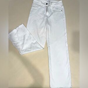 DL distressed white jeans